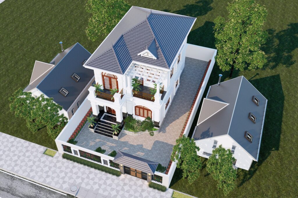 Thiết kế kiến trúc biệt thự Đà Nẵng tân cổ điển