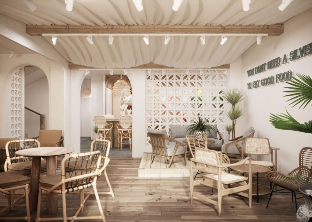 Thiết kế quán cafe nhỏ đẹp phong cách mộc mạc ấn tượng