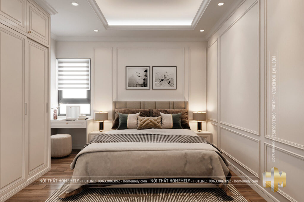 Thiết kế thi công nội thất trọn gói phòng ngủ master