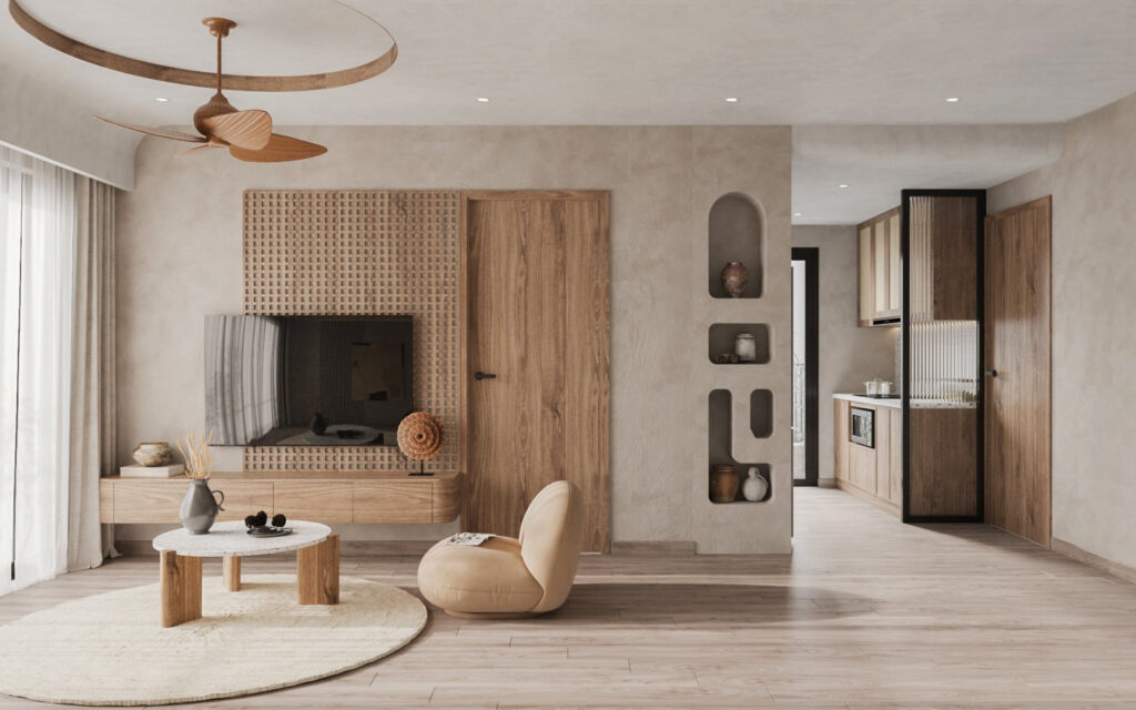 Thiết kế nội thất phong cách Wabi sabi